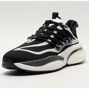 Adidas AlphaBoost V1 Men's Sneakers Running Shoe Black White Trainers Sz7 $178